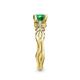 5 - Carina Signature Emerald and Diamond Engagement Ring 