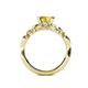5 - Carina Signature Yellow Sapphire and Diamond Engagement Ring 