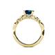 5 - Carina Signature Blue and White Diamond Engagement Ring 