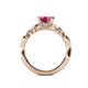 5 - Carina Signature Pink Tourmaline and Diamond Engagement Ring 