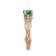 6 - Carina Signature Emerald and Diamond Engagement Ring 