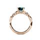 5 - Carina Signature London Blue Topaz and Diamond Engagement Ring 