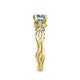 6 - Carina Signature Aquamarine and Diamond Engagement Ring 