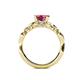 5 - Carina Signature Pink Tourmaline and Diamond Engagement Ring 
