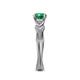 6 - Belinda Signature Emerald and Diamond Engagement Ring 