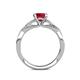 5 - Belinda Signature Ruby and Diamond Engagement Ring 