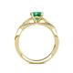 5 - Belinda Signature Emerald and Diamond Engagement Ring 