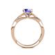 5 - Belinda Signature Tanzanite and Diamond Engagement Ring 
