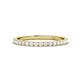 Lara White Sapphire Eternity Band Round White Sapphire ctw French Set Womens Eternity Ring Stackable K Yellow Gold