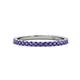 Lara Iolite Eternity Band Round Iolite ctw French Set Womens Eternity Ring Stackable K White Gold