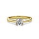 3 - Alaya Signature GIA Certified 6.50 mm Round Diamond 8 Prong Solitaire Engagement Ring 