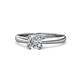 1 - Alaya Signature 1.00 ct IGI Certified Lab Grown Diamond Round (6.50 mm) 8 Prong Solitaire Engagement Ring 
