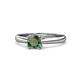 1 - Alaya Signature 6.50 mm Round Created Alexandrite 8 Prong Solitaire Engagement Ring 