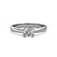 3 - Alaya Signature 1.00 ct IGI Certified Lab Grown Diamond Round (6.50 mm) 8 Prong Solitaire Engagement Ring 