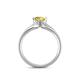 5 - Neve Signature Yellow Sapphire 4 Prong Solitaire Engagement Ring 