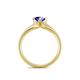5 - Neve Signature Tanzanite 4 Prong Solitaire Engagement Ring 