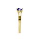 6 - Neve Signature Tanzanite 4 Prong Solitaire Engagement Ring 