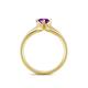 5 - Neve Signature Amethyst 4 Prong Solitaire Engagement Ring 