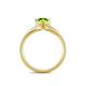 5 - Neve Signature Peridot 4 Prong Solitaire Engagement Ring 
