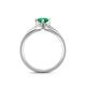 5 - Neve Signature Emerald 4 Prong Solitaire Engagement Ring 