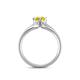 5 - Neve Signature Yellow Diamond 4 Prong Solitaire Engagement Ring 
