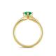5 - Neve Signature Emerald 4 Prong Solitaire Engagement Ring 
