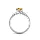 5 - Neve Signature Citrine 4 Prong Solitaire Engagement Ring 