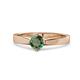 1 - Neve Signature Lab Created Alexandrite 4 Prong Solitaire Engagement Ring 