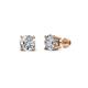 1 - Alina Round Diamond 1/4 ctw (SI1/GH) Four Prongs Solitaire Stud Earrings 
