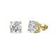 1 - Alina Round Diamond 1.00 ctw (SI2/HI) Four Prongs Solitaire Stud Earrings 