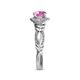 6 - Kalila Signature Pink Sapphire and Diamond Engagement Ring 