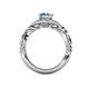 5 - Kalila Signature Aquamarine and Diamond Engagement Ring 