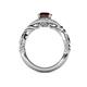 5 - Kalila Signature Red Garnet and Diamond Engagement Ring 