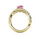 5 - Kalila Signature Pink Sapphire and Diamond Engagement Ring 