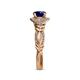 6 - Kalila Signature Blue Sapphire and Diamond Engagement Ring 