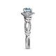 6 - Kalila Signature Aquamarine and Diamond Engagement Ring 