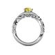 5 - Kalila Signature Yellow Sapphire and Diamond Engagement Ring 