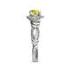 6 - Kalila Signature Yellow Sapphire and Diamond Engagement Ring 