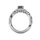 5 - Kalila Signature Created Alexandrite and Diamond Engagement Ring 