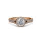 2 - Levana Signature Round Diamond Halo Engagement Ring 