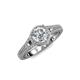 4 - Levana Signature Lab Grown and Mined Diamond Halo Engagement Ring 