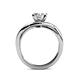 5 - Aimee Signature Diamond Bypass Halo Engagement Ring 