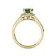 5 - Levana Signature Diamond and Lab Created Alexandrite Halo Engagement Ring 