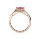 5 - Anneka Signature Pink Tourmaline and Diamond Halo Engagement Ring 