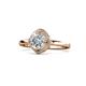 1 - Anneka Signature Diamond Halo Engagement Ring 