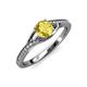 4 - Grianne Signature Yellow Sapphire and Diamond Engagement Ring 