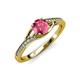 4 - Grianne Signature Pink Tourmaline and Diamond Engagement Ring 
