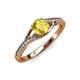 4 - Grianne Signature Yellow Sapphire and Diamond Engagement Ring 