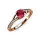 4 - Grianne Signature Ruby and Diamond Engagement Ring 
