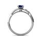 5 - Grianne Signature Blue Sapphire and Diamond Engagement Ring 